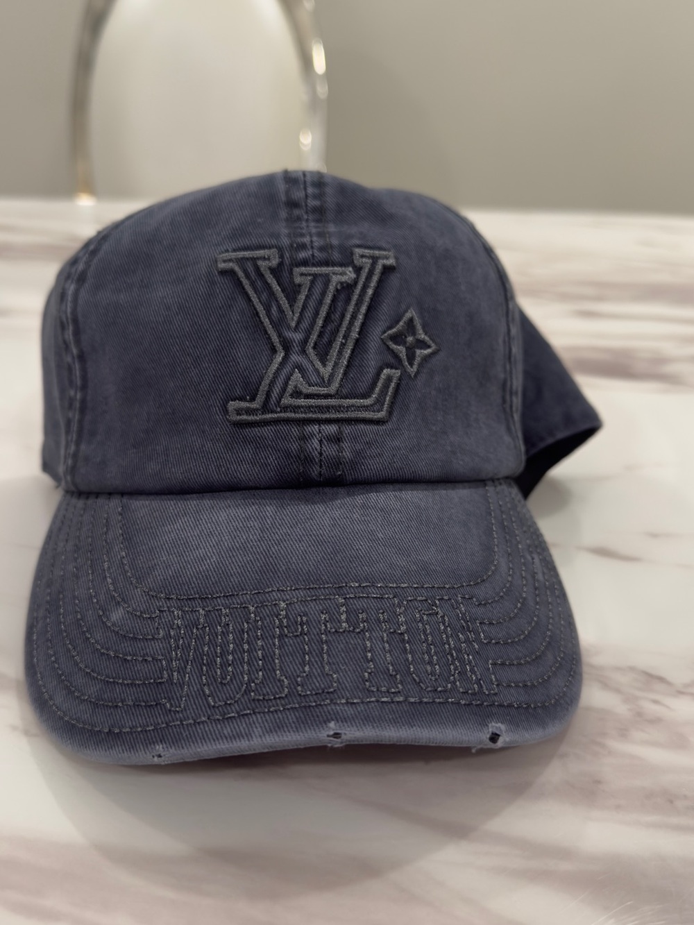 Louis Vuitton Denim-Style Washed Blue LV Cap